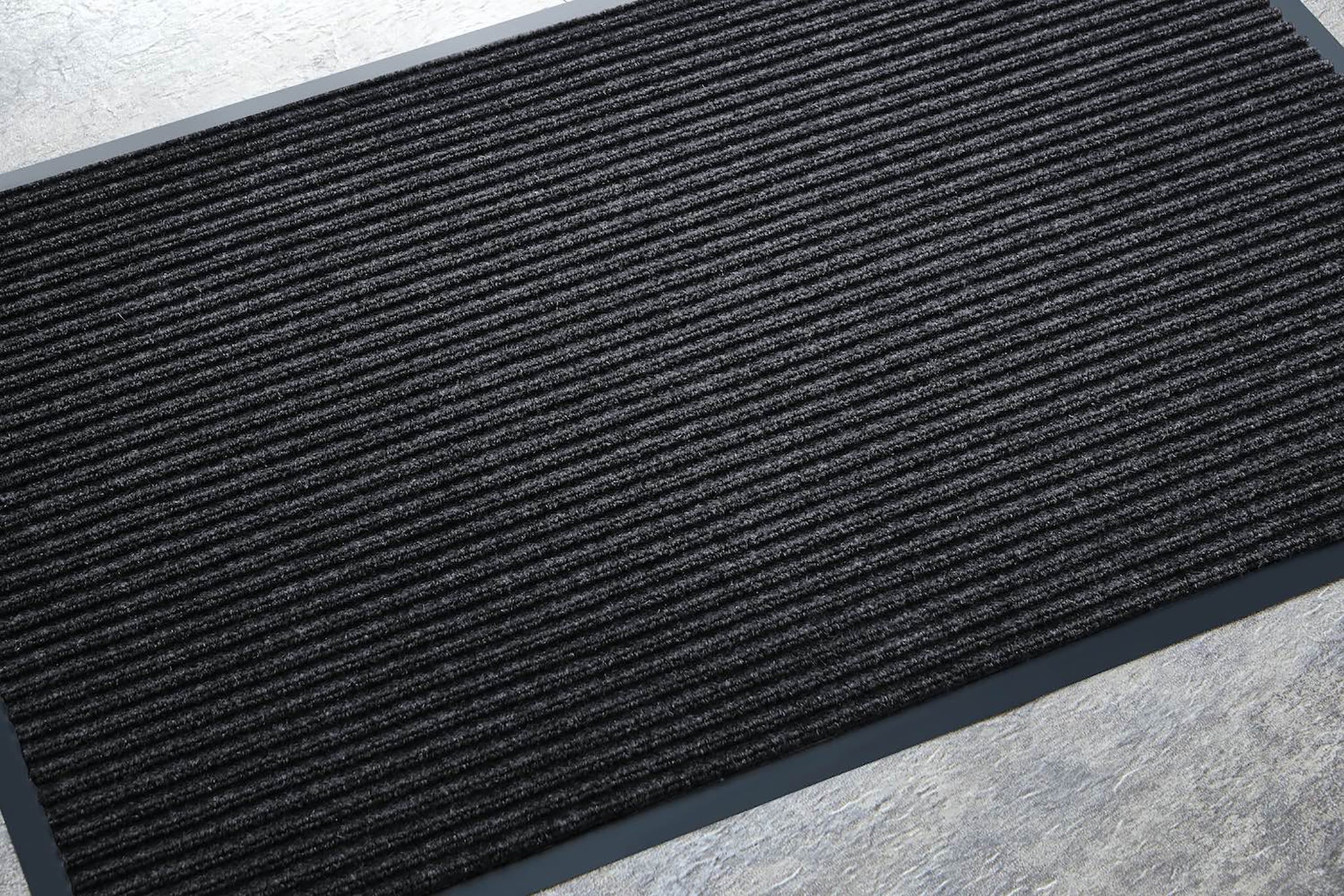 The Rug Hub Ribbed Non-Slip Indoor Outdoor Mat